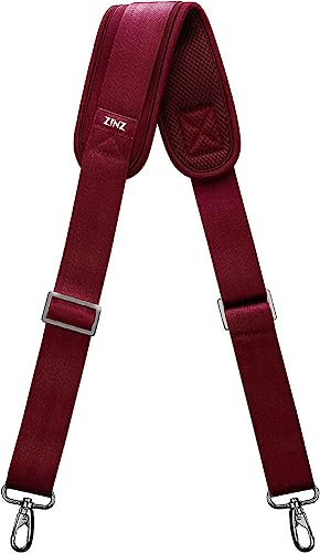 ZINZ Tracolla con Cuscino Fisso Ultra Spesso e Fibbie a Doppio Bilanciamento, Tracolla di Ricambio Universale per Bagagli, Laptop, Telecamera, Borsa a Tracolla, Più Colori