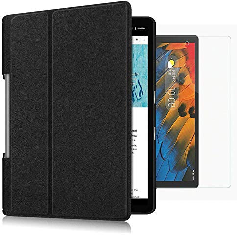 BNBUKLTD Compatible for Lenovo Yoga Smart Tab Smart Case Stand Cover & Glass Screen Protector