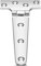 Yosoo Health Gear T-Förmige Scharniere aus Edelstahl, T-Typ Scharnier, Verdickt Edelstahl Scharniere, Zubehör für Haustüren 151x75x4,5 mm