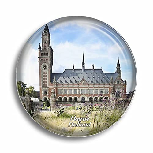 Kühlschrankmagnet Holland Peace Palace HAAG Glasmagnete für Kühlschrank Souvenirs Niedlicher Kristallmagnet Dekor für Whiteboard Büro Zuhause Geschenk
