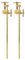 KAKURI Bar Clamps for Woodworking 6 HATAGANE Japanese Wood Clamps, Metal Parallel Clamps Tool Set 2 Pcs, Brass Gold, Made in JAPAN