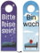 Bitte leise sein oder Bin wach Türhänger 3er Set mit Bett unter freiem Himmel Türanhänger für erholsamen Schlaf um allen zu zeigen das man seine wohl verdiente Nachtruhe ohne
