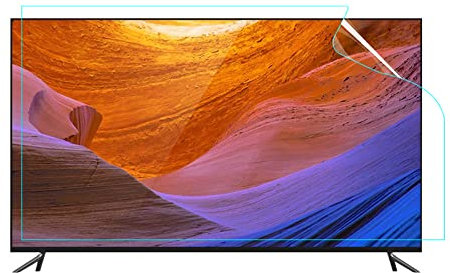 Anti-Blue Light TV Screen Protector/Anti-UV/Anti Glare Blocking Eye Protection Filter Film for 32-75 inch TCL/Samsung/Toshiba/Sony/LG/Hisense/Clear / 58 Inches 1269x721mm