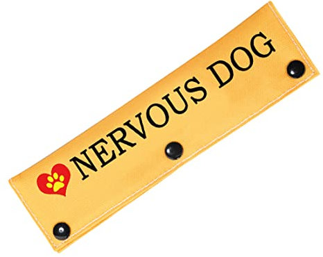 PWHAOO Nervous Dog Leash Wrap Rescue Dogs Anxious Dogs Leash Sleeve Scared Dogs Leash Wrap (Nervous Dog Sleeve)