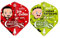 WINMAU Michael Van Gerwen MvG und Joe Cullen Rockstar Christmas Dart Flight Multi Pack – 4 Sets pro Packung