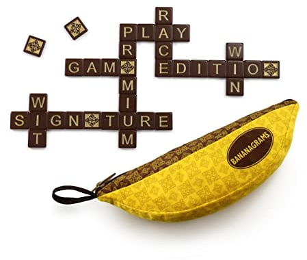 BANANAGRAMS | Signature Edition - Amazon Exclusive | Word Game | Ages 7+ | 1-8 Players | 30 Minutes Playing Time