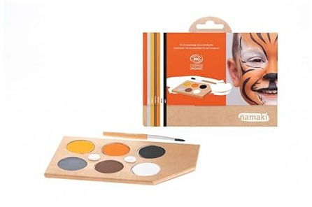 NAMAKI Schminkset, 6-Farben, Wilde Tiere, zertifizierte Naturkosmetik