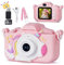 Camara Fotos Infantil Juguete de para Niños y Niñas de 3 4 5 6 7 Años, 48MP y 1080P HD Camara de Fotos Regalo Niña 3 4 5 6 Años, Juguete para Niños con Tarjeta 32 GB SD y Funda de Silicona (Rosado)