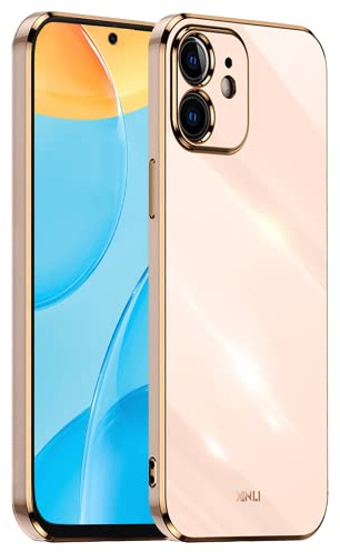 HONLEN Hülle für iPhone 11 (6.1 Inches), Weiche Silikon-TPU-Hülle, Galvanisiertes Rahmendesign - Rosa
