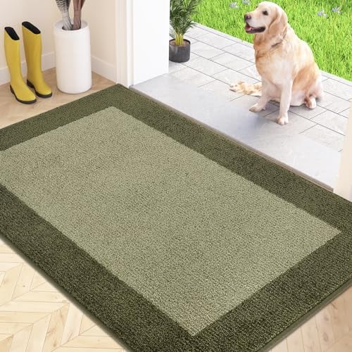 FCSDETAIL Schmutzfangmatte Innen 80 x 120 cm, rutschfeste Fußmatte, waschbar Sauberlaufmatte, absorbierend Fussmatte für Hund, Eingang, Haustür