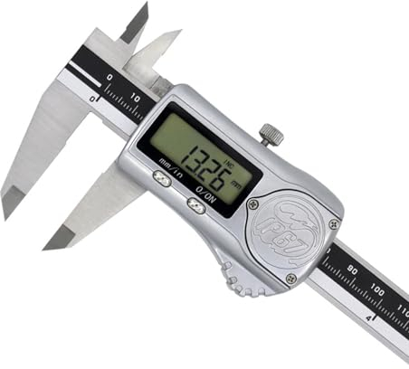 DXDRT Calibro Digitale IP67 Impermeabile, Calibri a Corsoio in Acciaio Inox con Display LCD, Inch/Millimete Electronic Digital Caliper per Misurzione Esterna,Interna,Profondità e Passo,150mm/6in