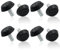 Zorveiio 8 Pcs Furniture Levelers M6 x 15mm Table Leg Levelers, Levelling Foot Screw on Furniture Adjuster Mini Adjustable Feet for Furniture Legs Patio Furniture Feet - Black