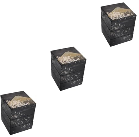 TOPBATHY 3 Uds Caja De Sushi Japonés Bento Caso Tradicional Almuerzo Bento Caso Lindo Cajas De Almuerzo Tradicional Japonés Bandeja Bento Sushi Japonés Bento Caso Japonés Plato Bento
