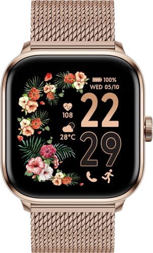 Ice-Watch - ICE smart 2.0 - Montre connectée carrée rose-gold pour femme avce bracelet en métal - 023331 (1,70 pouces)