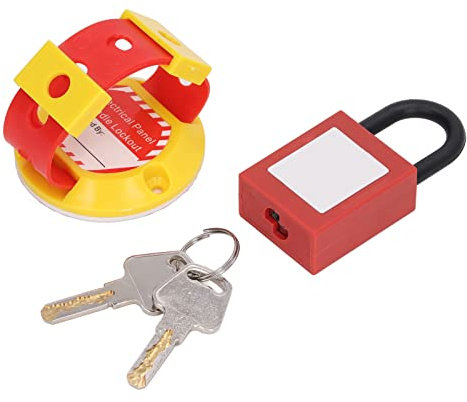Natudeco Electrical Panel Handle Lockout Kit Fire Insulation Nylon Lockout Tagout Kit Safety Supply Circuit Breaker Lockouts for Industrial