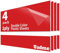 Uadme Feuille Plastique ABS, 4 Pièces Panneau Plastique, Plaque Gravée Personnalisée 30x20 cm, Plaque Acrylique pour Gravure Laser, Épaisseur 1,3 mm, pour Bureau à Domicile (Blanc sur Rouge)