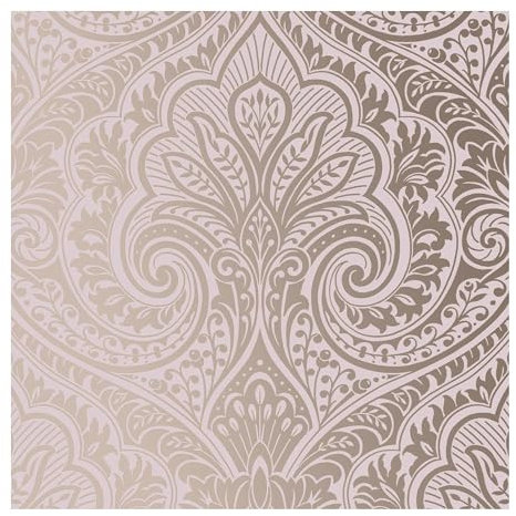 Fresco Jamila Metallic Damask Pink/Rose Gold Wallpaper (was £15)