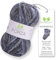 MeriWoolArt® Sockenwolle 4-fädig – 100g Merino Wolle Garn zum Stricken & Häkeln, 75% Schurwolle (superwash), 25% Polyamid, 420m – Ideal für Socken für Herren und Damen, Pullover & Cardigans 2606