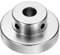 QUARKZMAN Eloxierter Aluminiumlegierungshandrad 16mm Bohrung 60mm OD Gerändelter Knopf Drehgriff mit Schlüssel für Fräsmaschine Drehbank Schiebeverschiebeplattform