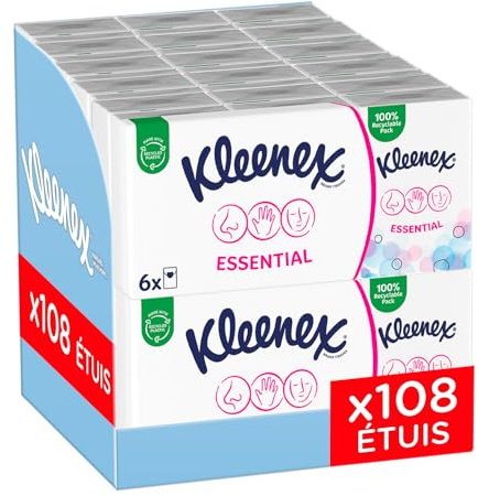 Kleenex® Essential Taschentücher, Mini P6, 18 Stück
