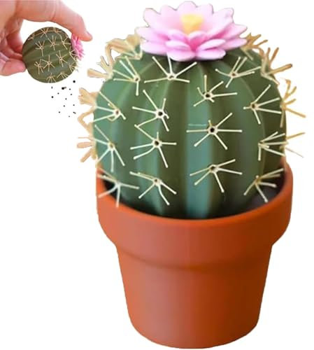 Botella dispensadora de sal en forma de cactus, condimento de cocina con forma de cactus, salero o dispensador de pimentero para decoración de cocina