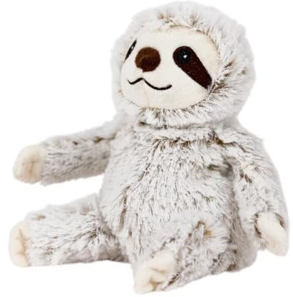 Warmies Marshmallow Sloth Plush Mini Size, Fully Microwavable and Weighted Cuddly Toy for Anxiety, Chill in The Freezer or Heat in Microwave, Soft Toy Heat Pad