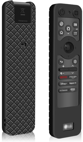 Silicone Case for LG MR25GA Remote Control [Anti-Slip] Protective Cover for MR25GA Magic Remote Compatible with 2025 LG OLED Smart TV Series Remote (Black)