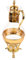 GLEAVI 1 Juego Cafetera Árabe Vintage de Vidrio para Café Tetera Turca para Tarde y Decoración de Cocina