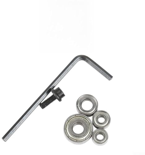 Kugellager-Set für Oberfräsen-Bit-Fräser, Ersatzteile für Langlebigkeit und reibungslosen Hochgeschwindigkeitsbetrieb bei Tischlerarbeiten (6,35 mm)