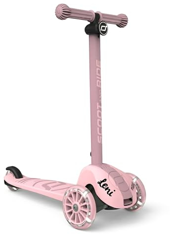Scoot and Ride – Highwaykick 3S Personalisiert – klappbar & höhenverstellbar – mit LED-Rädern – für Kinder ab 3 Jahren für 96-130 cm