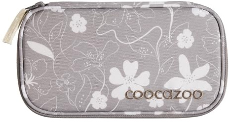 Coocazoo Mäppchen „Vanilla Bloom”, beige, Federmäppchen, großes Hauptfach, Reißverschlussfach mit Klarsichtfach im Deckel, Fach für Geodreieck, Stiftehalter, ab der 3. Klasse
