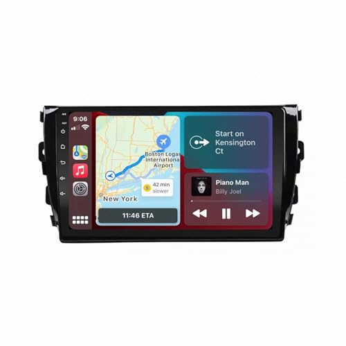 Radio Macchina Touch Screen per ZOTYE T600 2014-2019 Schermo Touch Portatile Wireless di Backup con Bluetooth Wifi, Controllo Vocale, Aux, Mirror, 4 Nucleo 1G+32G