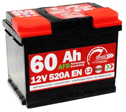 Batterie Auto Speed 60Ah AFB Start&Stop 520A 12V EFB Puissance Maximale | Longue Durée, de tailles allant de L0 à L6 et également pour véhicules utilitaires et camions start-stop
