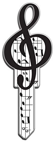 Lucky Line Schlüssel Formen, Amerikanische Flagge, House Schlüsselrohling KW/11, 1 Schlüssel (B101 K) Musik Weiser WR5/3