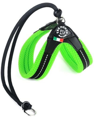 Tre Ponti Brustgeschirr Fluo Cl Grün Leinen und Maulkörbe Hund, Mehrfarbig, Einheitsgröße