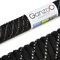 Ganzoo Paracord 550 Seil, Nylon-Polyester, 4mm, Typ 3, 30 Meter, 7 Kernstränge, Outdoor-Schnur, Allzweck-Seil, Hundehalsband, Hundeleine, Armband knüpfen, Camping, Survival - schwarz grau