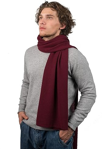 Dalle Piane Cashmere - Schal aus 100% Kaschmir - Made in Italy - für Mann/Frau, Farbe: Bordeaux, Einheitsgröße