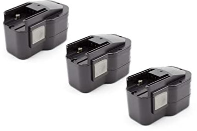 vhbw 3X Akku kompatibel mit AEG WBE2E 12, SB2E 12, BS2E 12T, Best 12X, Best 12BBPB, BDSE 12T Werkzeug (1500 mAh, NiMH, 12 V)