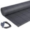 Laneetal PVC Sichtschutzmatte 120x500cm Sichtschutzzaun Balkonverkleidung mit Befestigungsset, Wasserdicht Windschutz Sichtschutz ohne Bohren für Balkon Garten Terrasse, Grau