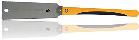 Augusta-Heckenrose Japansäge Ryoba 250 mm I Traditionelle Säge aus Bandstahl C75 für feine & grobe Schnitte I Holzsäge mit flexiblem & beidseitig gezahntem Sägeblatt & 2-K-Kunstoffgriff