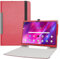 LIFANG Kompatibel mit Lenovo Yoga Tab 13 Hülle,Schutzhülle mit Hochwertiges PU Leder Tasche Case für 13 Lenovo Yoga Tab 13 (YT-K606F) Tablet,Rot