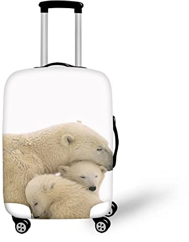 Belidome Reisegepäckhüllen für Koffer Trolley Stretch S-XL, eisbär, M