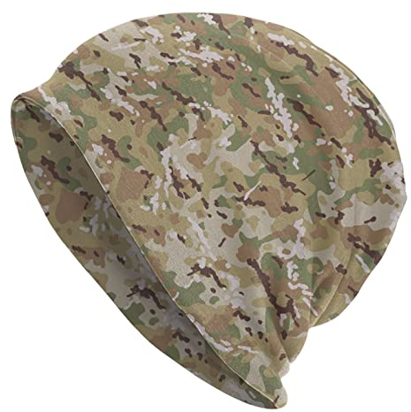 Multicam Style Camouflage Beanie Mützen Winter Daily Hedging Cap Weiche stilvolle Strickmützen für Damen Herren