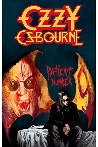 Ozzy Osbourne Poster Patient No.9 Nue offiziell Schwarz Textile Flag 70cm x One Size