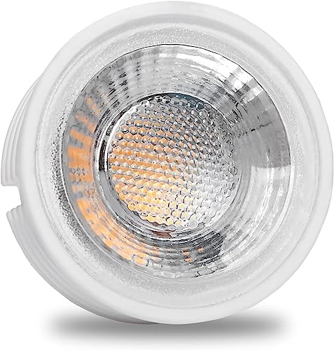 YanFeiYit 1x LED Modul als GU10 Ersatz – 5W 38° Dimmbar aus Keramik super flach 230V – Leuchtmittel für Einbaustrahler Lampe Birne Leuchte Strahler (Warmweiß 3000K)