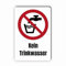 Verbotszeichen/Verbotsschild Kein Trinkwasser (P005) - zum markieren von Verbotszonen nach DIN EN ISO 7010