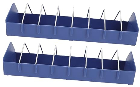 ORFOFE 2pcs Anti-spatter Pigeon Feeding Troughs Food Groove Bowls for Pigeon Cages Premium Bird Feeder with Slot Design for Organized Feeding Easy Installation