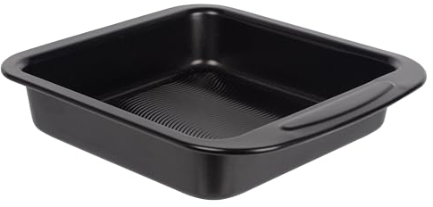 MasterPRO Foodies - Molde Cuadrado de Horno hasta 250 Grados para Repostería - Reparto Uniforme de Calor - Fabricado Acero al Carbono - Fondo Antiadherente - Desmontable y Fácil de Lavar