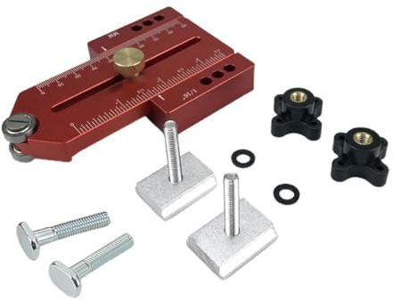 QRONCES Rips Vorrichtung Für Tischkreissägen Bandsägen Vorrichtung Für Tischkreissägen Zaunführung Für Die Meisten Oberfräsen Tischbandsägen Zubehör T Schiene Verstellbarer