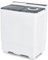 GiantexUK Twin Tub Washing Machine, 8.5KG/10.5KG Washing Machine and Spin Dryer Combo with Drainage & Timer Control, Mini Portable Washer for Dorm Apartment (6.5kg Washer 2kg Dryer, Grey+White)